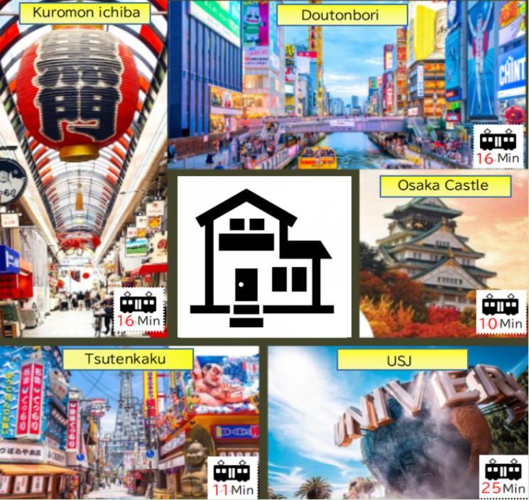 Jr天王寺駅・寺田町駅から徒歩圏内！ファミリー大歓迎の広々欧風ハイツ！ Apartment โอซาก้า ภายนอก รูปภาพ